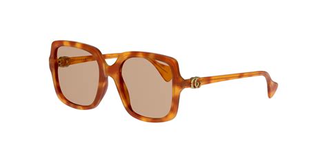 gucci zonnebril oranje|Oval.